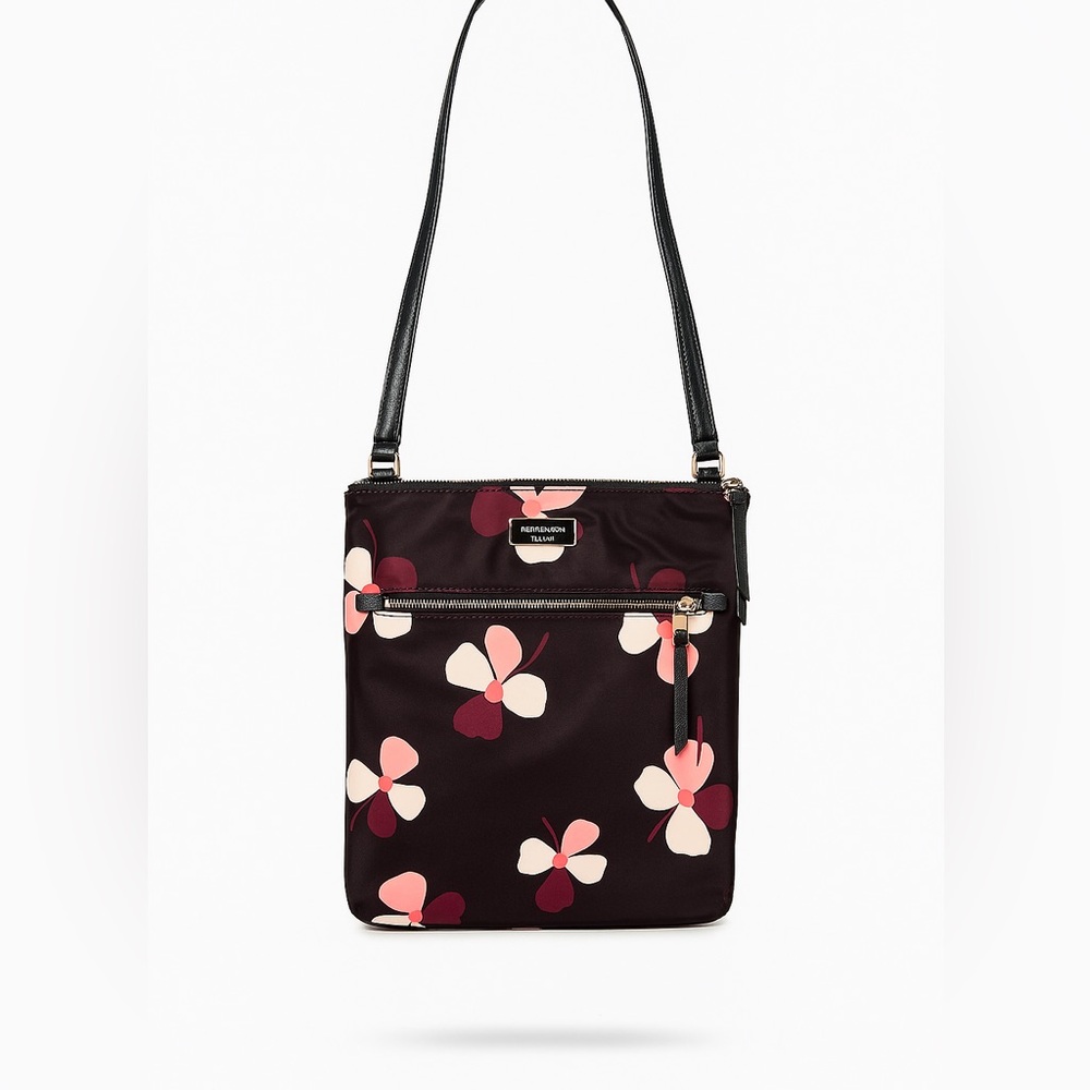 Kate Spade Dawn Dusk Buds Crossbody Bag in Black and Pink
